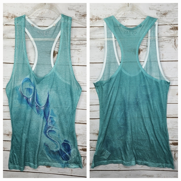 Guess Graphic Tank Top Size Large - Picture 4 of 6